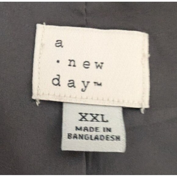 A New Day Women's Gray Blazer Jacket With White Striped Size XXL - Picture 7 of 8